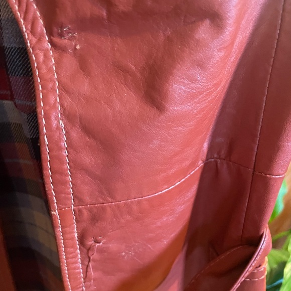 Vintage Leather Trench Coat - Picture 12 of 13